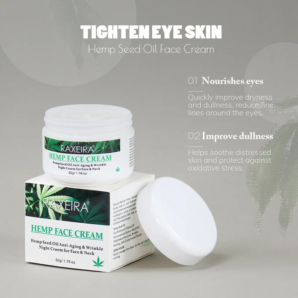 Hemp Seed Oil Anti-Aging & Wrinkle Night Cream for Face & Neck