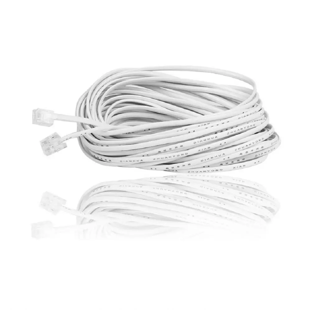 Handset Rj12 6P6c 6P4c Rj9 Plug Coil Spring Wire Rj11 Shell Telephone Cord Spiral Cable