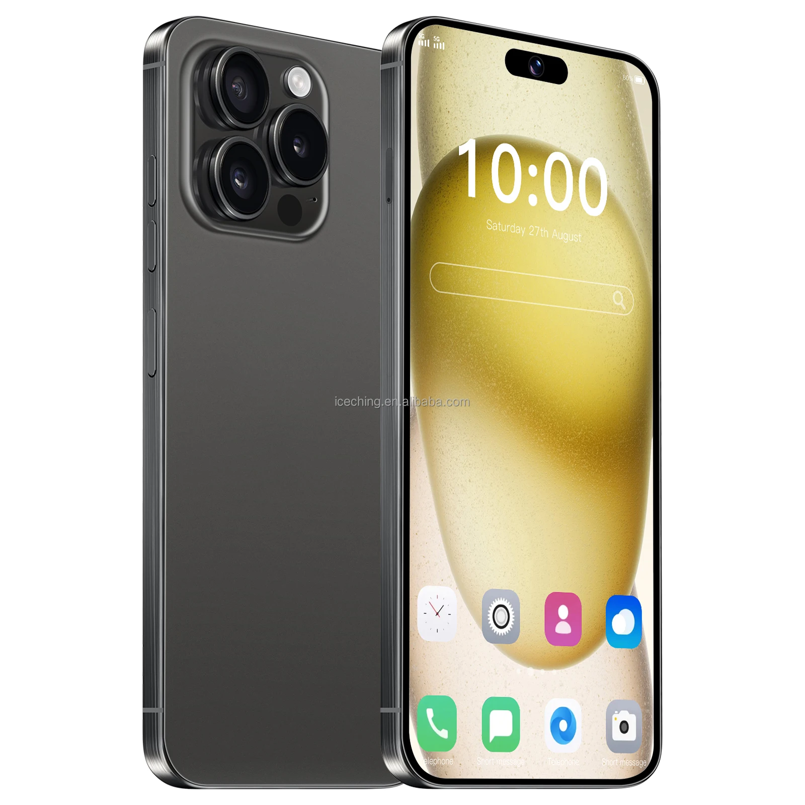 Hot Sale Original I New Phone 15 Pro Max Phone Clone Version Dual Sim Card 10-core 5g Phone And Logo And Original Package