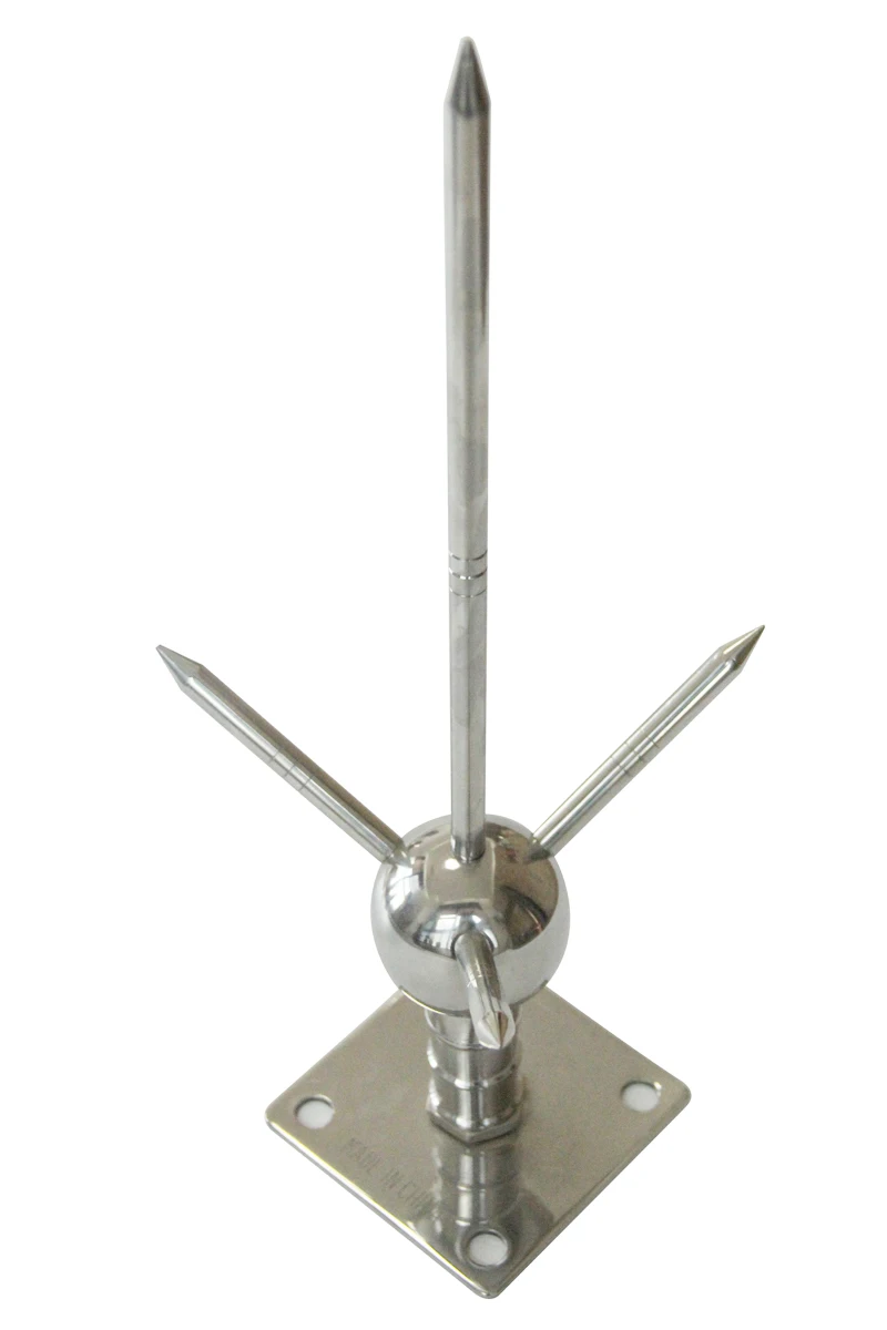 Lightning Protection Rod manufacture Building lightning Arrester Stainless Steel Pure Copper Brass Lightning Rod