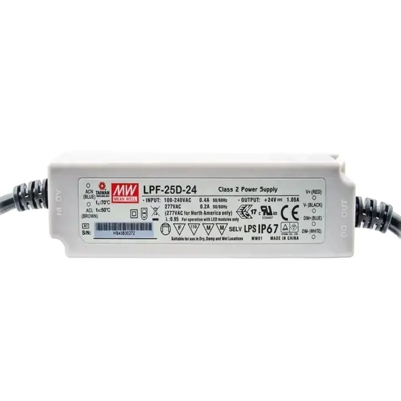 Meanwell XLG-150-24-A 24 В 150 Вт светодиодный постоянный источник питания IP67 водонепроницаемый затемнение и активная функция PFC