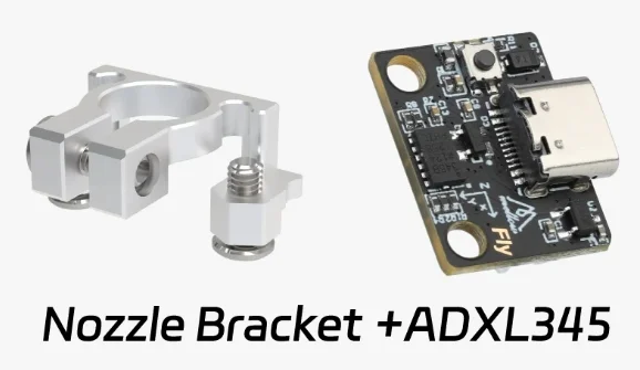 top quality Lightweight Aluminum V6 Nozzle Bracket For 3D Printer Accelerometer Optimize 3D Printing Performance