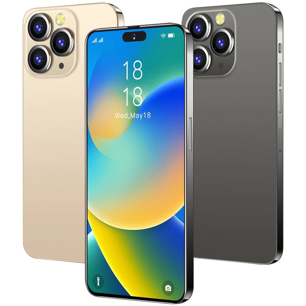 Brand New i14 Pro Max Original Phone 6.8 inch Android Smartphones 16GB+1TB i phone14 10-Core Cellphones cell phone