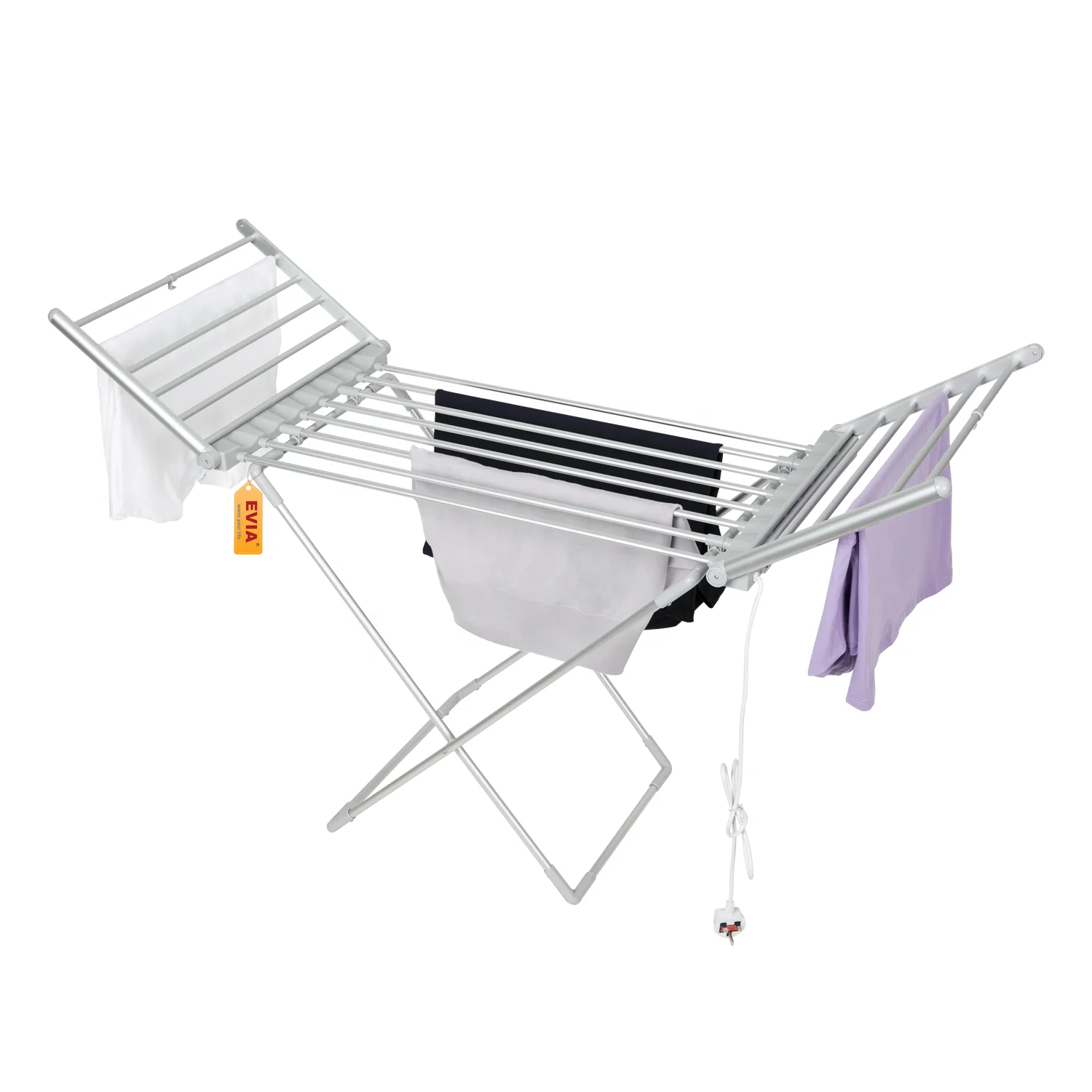 EVIA Hot Sale Household Appliance Metal Portable Electric Clothes Drying Rack
