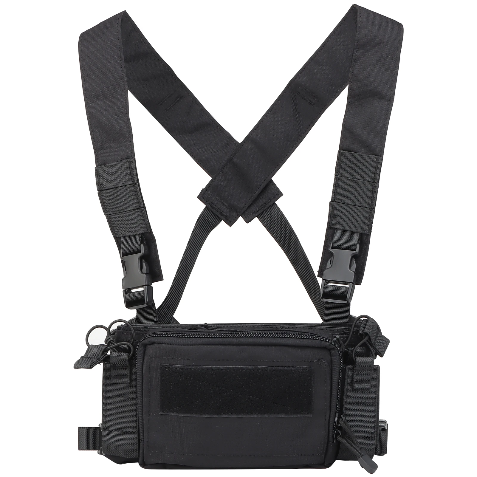 Lightweight 142ACD Tactical Chest Rig With Triple Mag Pouch CORDURA Chest Harness Multicam
