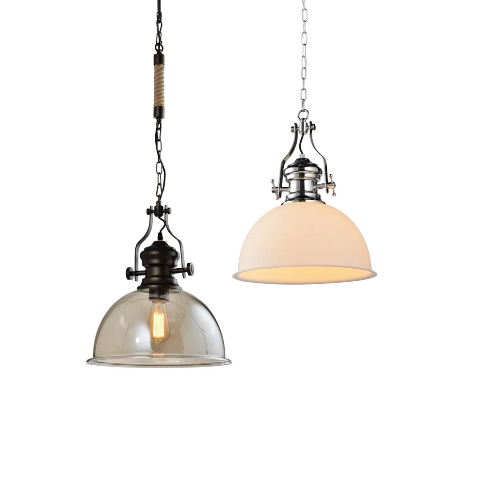 Nordic Modern Shipping Ceiling Led Glass Handmade Jute Light Dining Kitchen Island Pendant Light