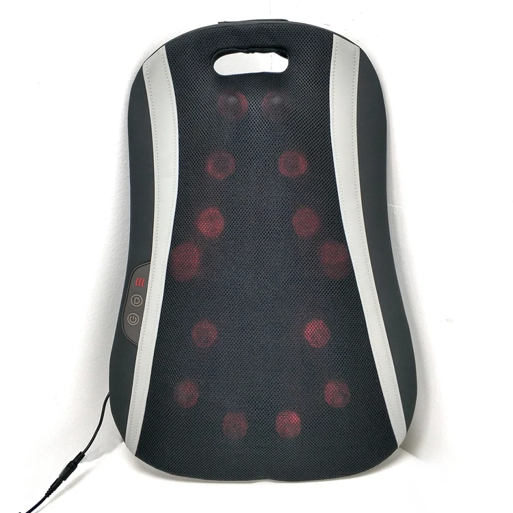 12 kneading massage balls Heating shiatsu back lumbar waist massage cushion massager