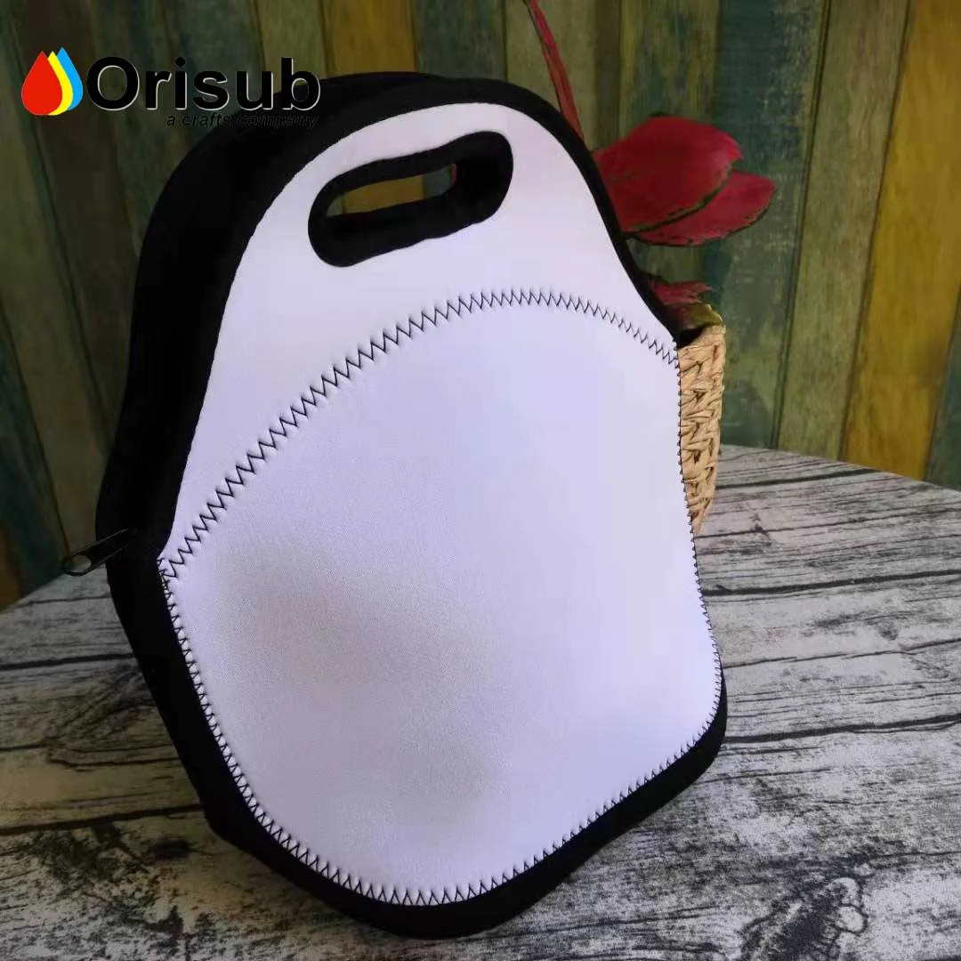 Sublimation neoprene lunch tote personalized lunch bag for printing