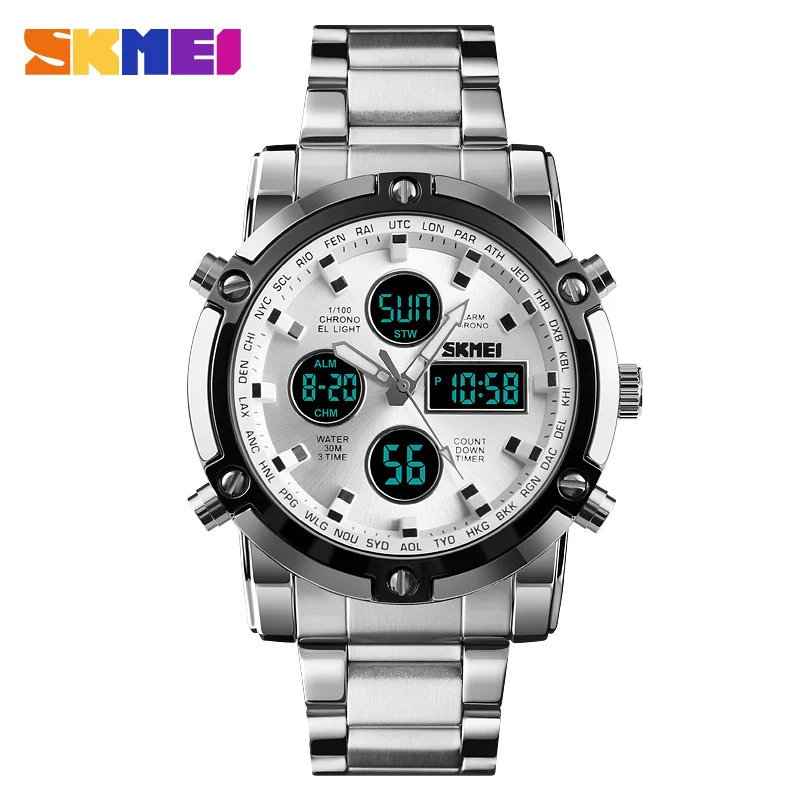 New Skmei 1389 men sport relojes hombre waterproof jam tangan analog digital wrist watches