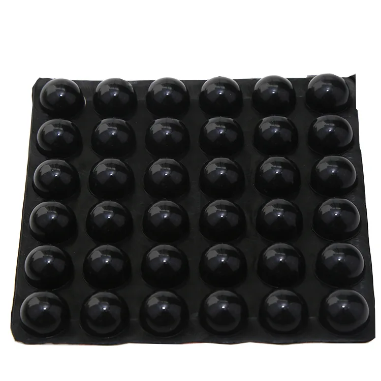 Silicone rubber bumper feet heat resistant door stop square self-adhesive silicone bumper