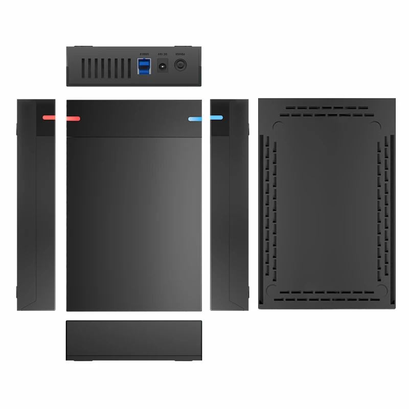 Wholesale factory price External 3.5inch USB3.0 to SATA HDD Enclosure Support to 6TB Hard disk Drive