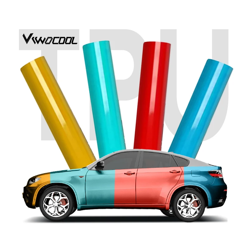 viwocool colors car body film TPU Cream Red White Pearlescent filme colorido de carro