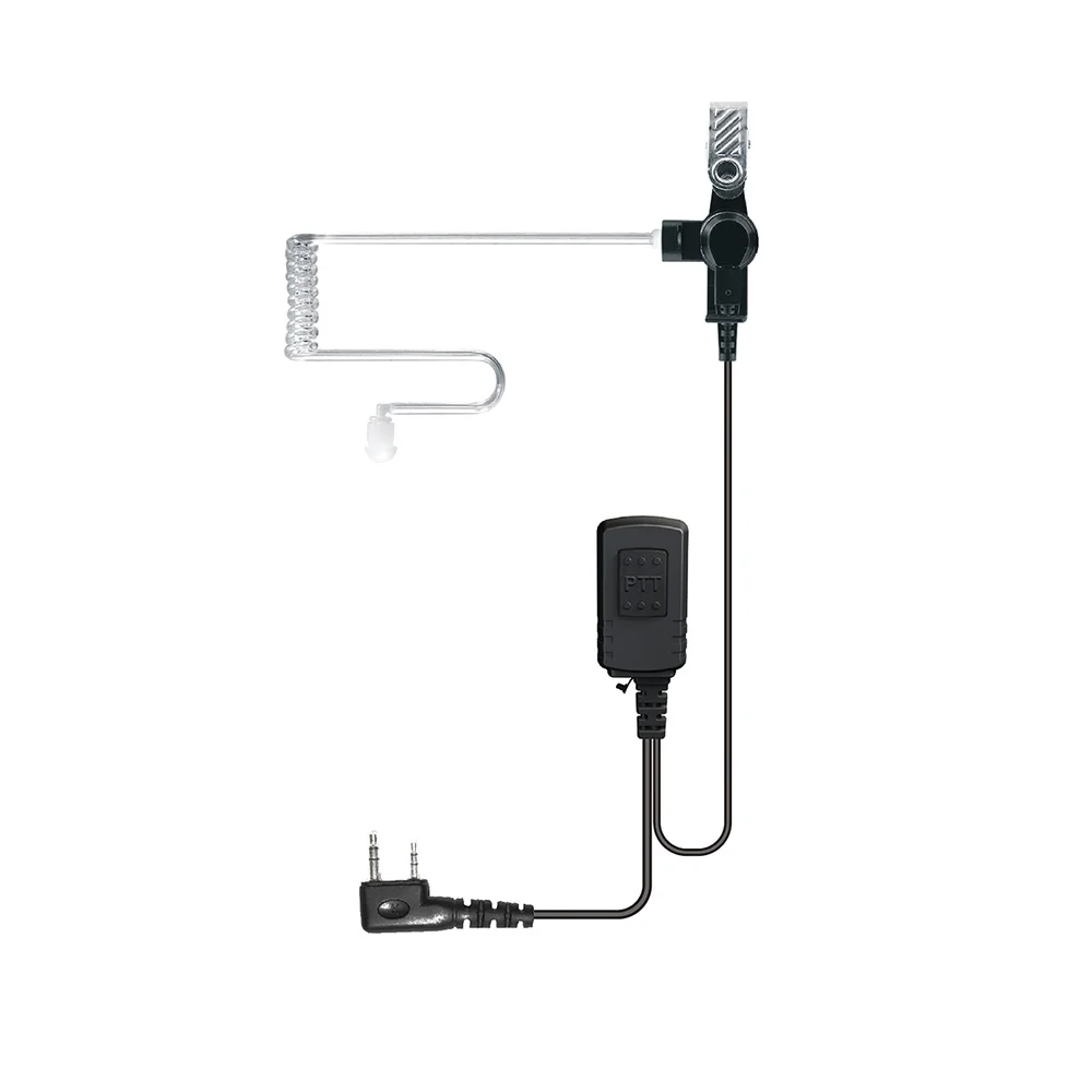 Acoustic Tube Earpiece for 2-way radio applicable to public safety, industry and enterprise users