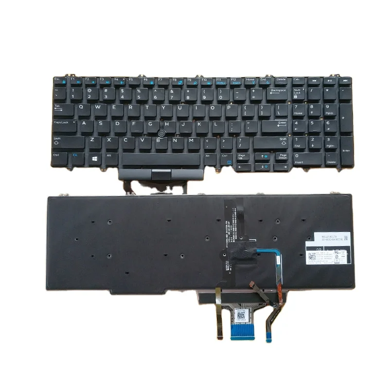 Новая Оригинальная клавиатура для ноутбука Dell Precision 7530 7730 7540 7740 с подсветкой, клавиатура для ноутбука 266YW Подлинная Клавиатура