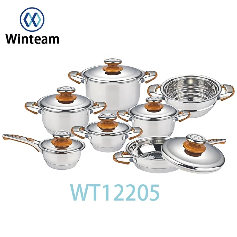 Оптовая продажа, Высококачественная посуда из нержавеющей стали, кастрюля, ручки, набор посуды