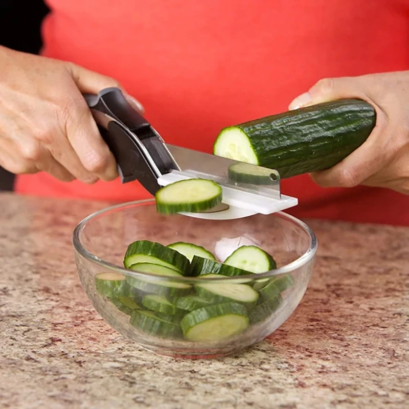  Multi-Function Vegetable Clever Cutter Utensil Scissor for