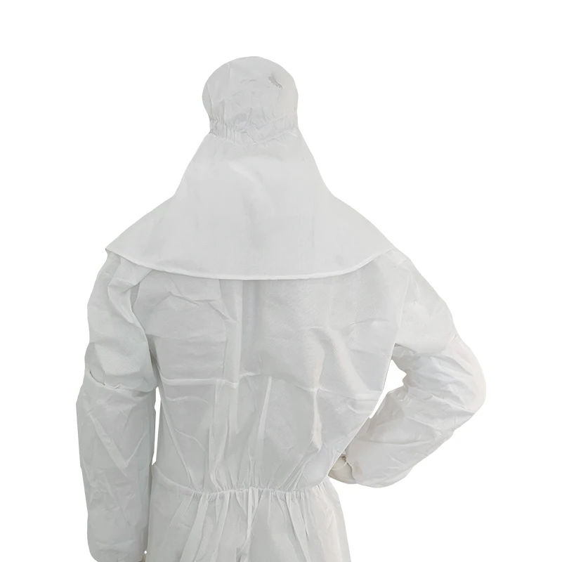 OEM PPE Suit Kit Hat Boot Coverall Overall Protective Gown SMS Breathable Nonwoven Fabric Chemical Resistant Disposable Coverall