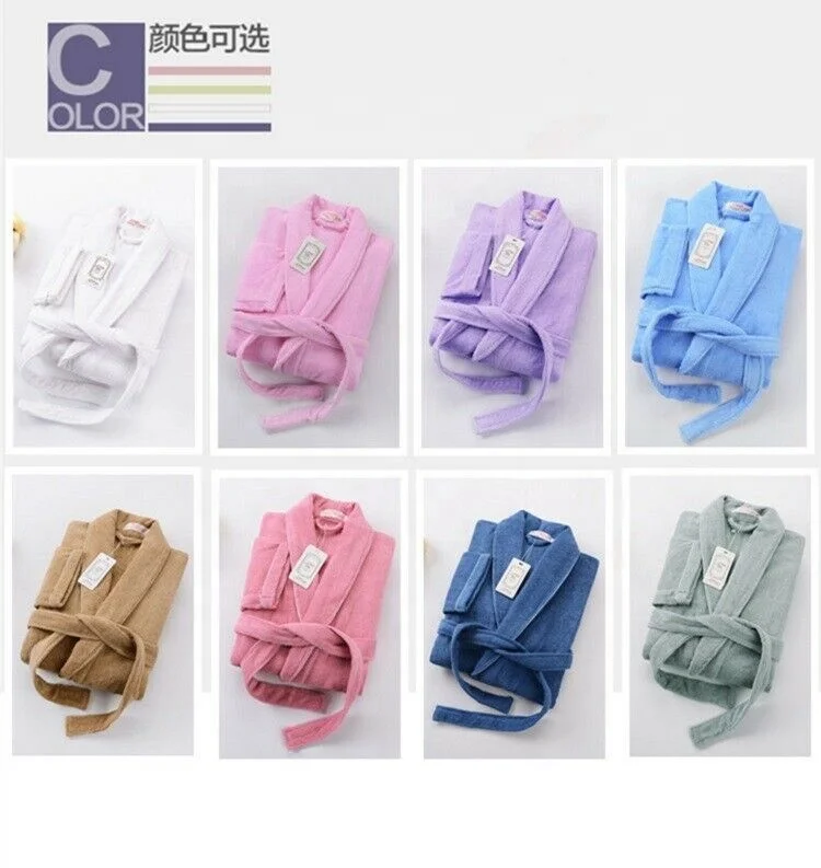 
Colorful Terry robe bath robe eco friendly coral Tower fabric bathrobes RS000 