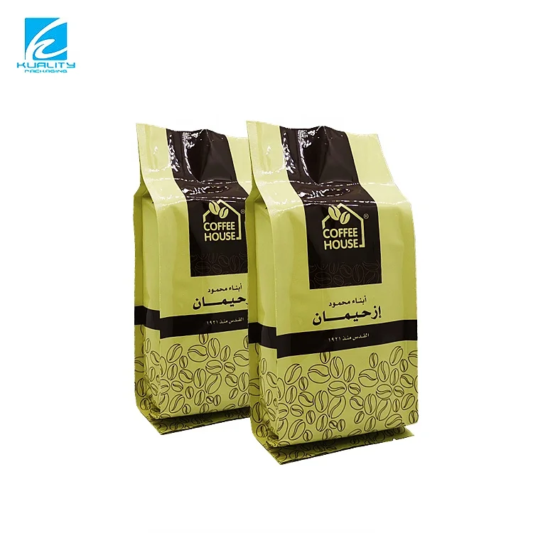 Custom Coffee Packaging Resealable Mylar Bags Aluminum Pouches Side Gusset Coffee Bag Printing With Valve