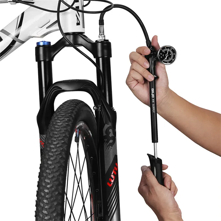 
New Design Portable Aluminum Mountain Bike Bicycle Accessory Alloy Tire Air Inflator Pump 