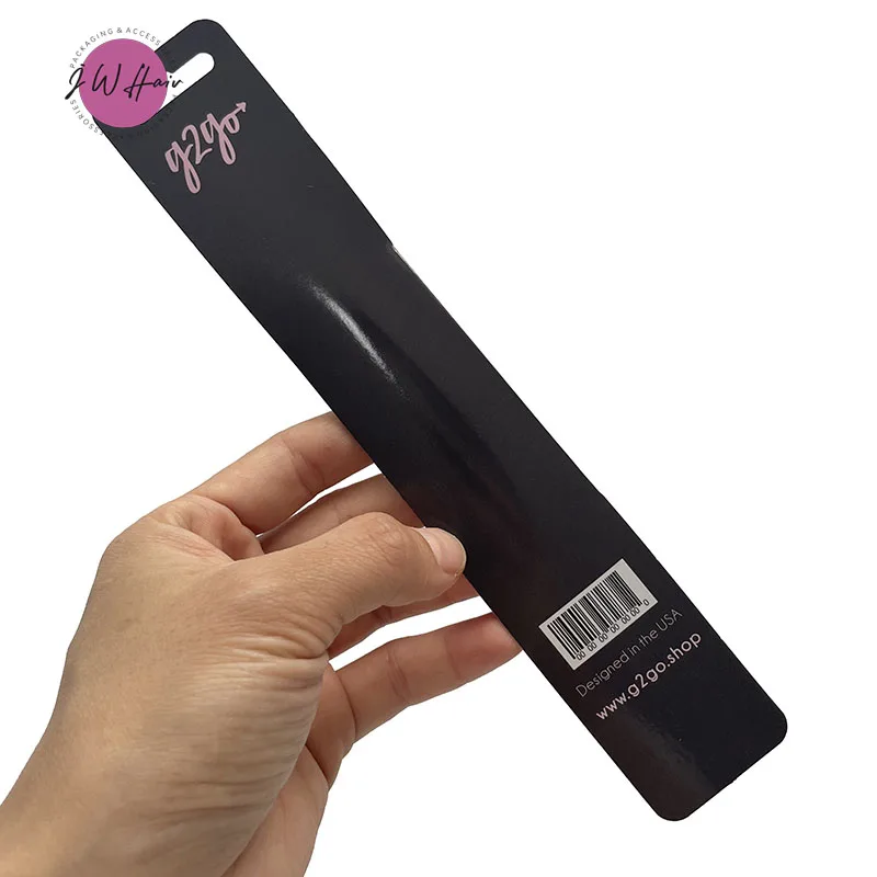 Edge Control Brush Comb Edge Hair Brush Custom Salon Double Eyebrow Comb With Individual Packaging