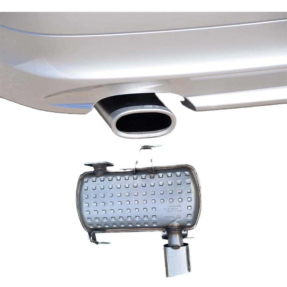BMW 3 Series e90 rear section stainless steel original car silent exhaust system