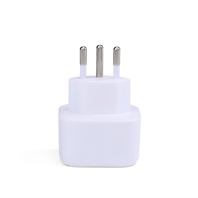 Earthed EU to Swiss Adaptor - Compact European to Swiss  Adapter-France Germany Greece Iceland the Netherlands to Swiss adapter