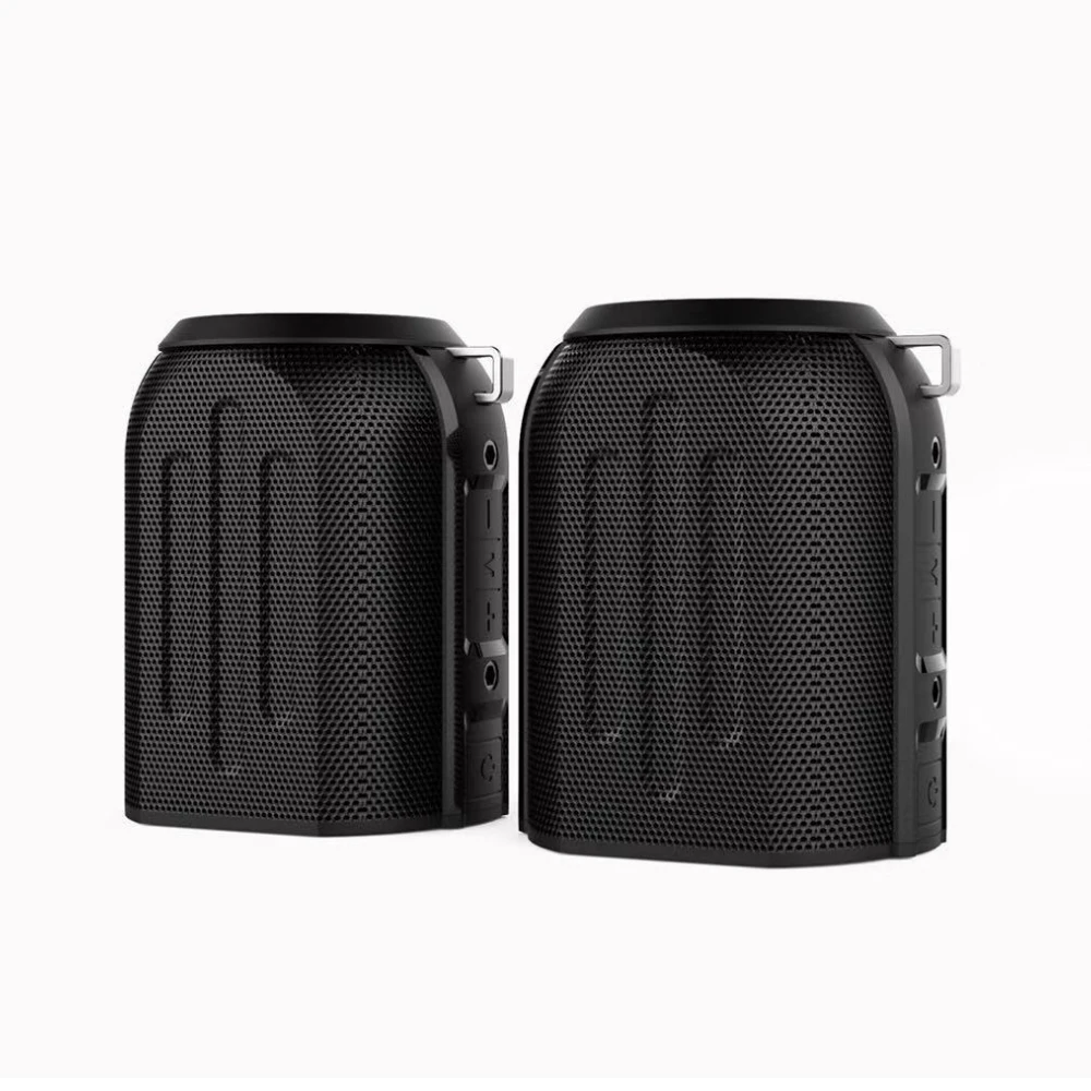 Newest Portable 5.0 20W stereo waterproof wireless sport twins speaker bluetooth with RGM light
