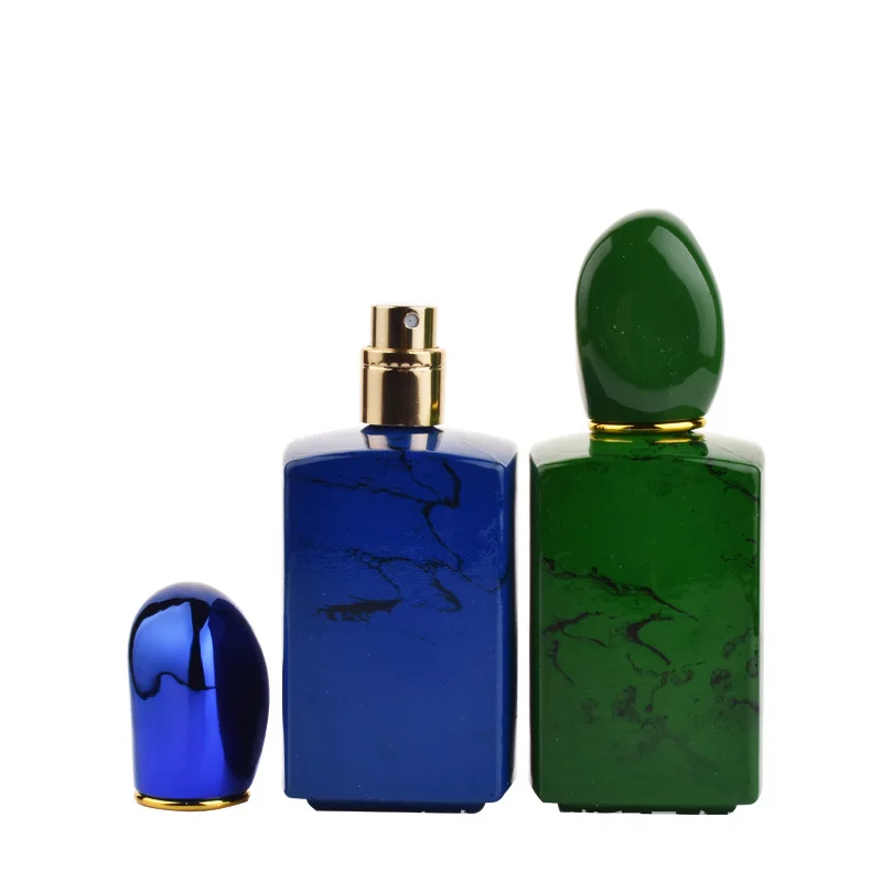 new design wholesale price 50ml empty glass bottle perfumes empty square refillable glass 50ml perfume bottle