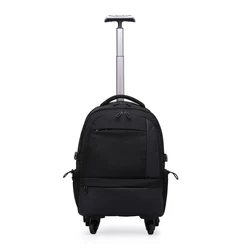 Custom large capacity soft fabric big suitcase trolley business travel bag custom duffle bag