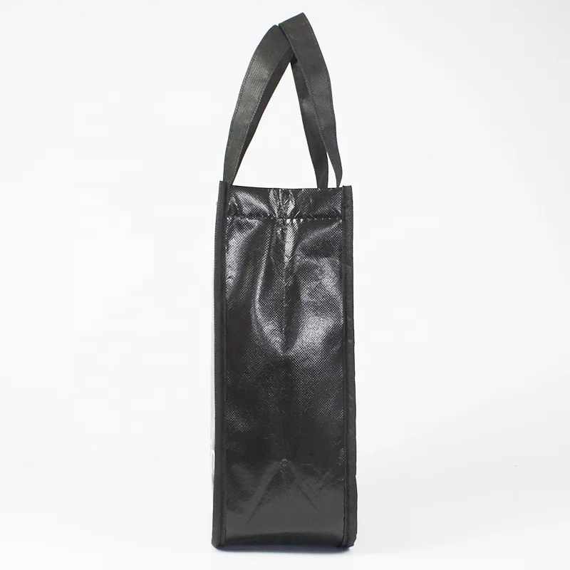 sport black round food delivery cooler bag, non woven cooler bag