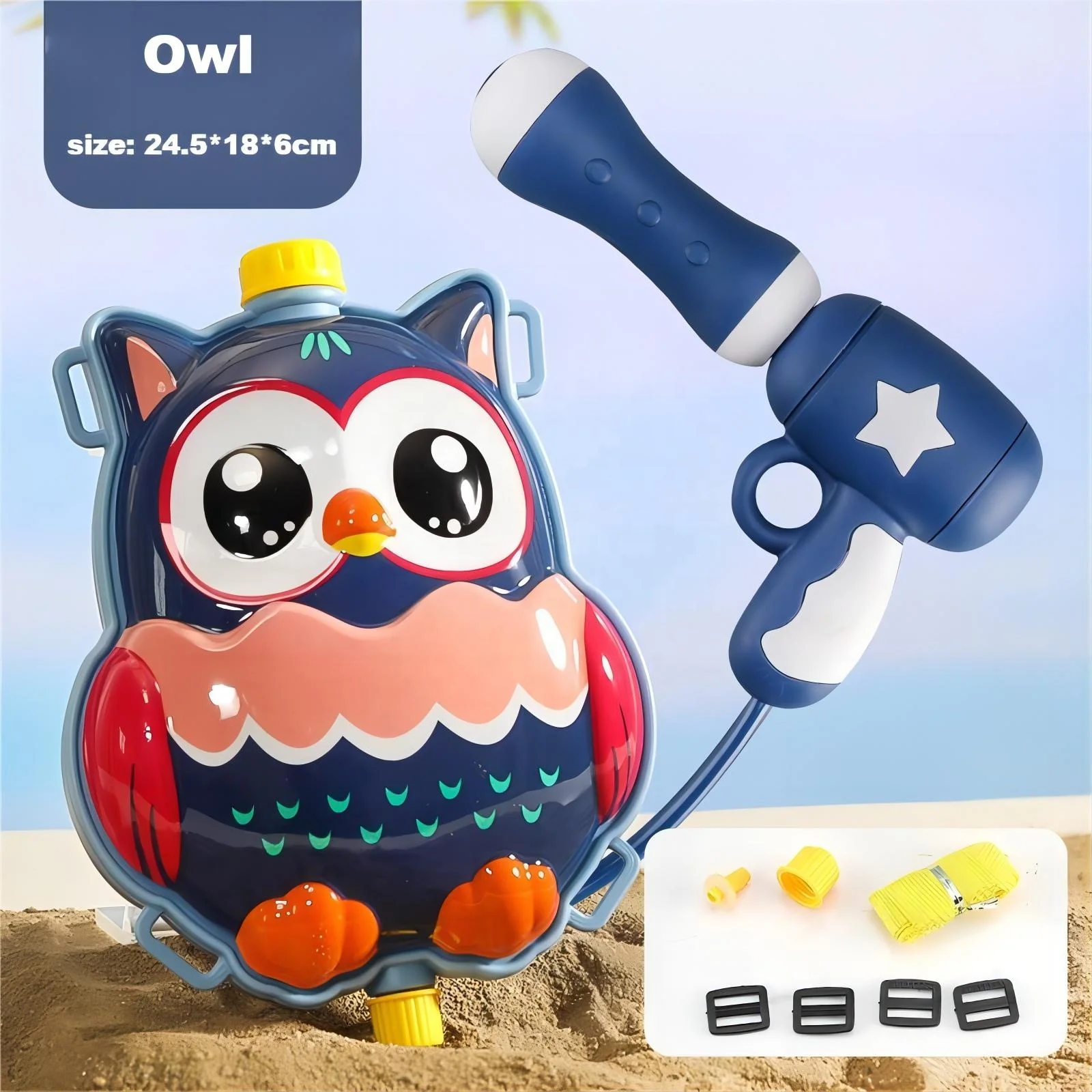 Best Seller Summer Outdoor Penguin Water Gun Toy Animal Design Water Gun Backpack For Beach Pool