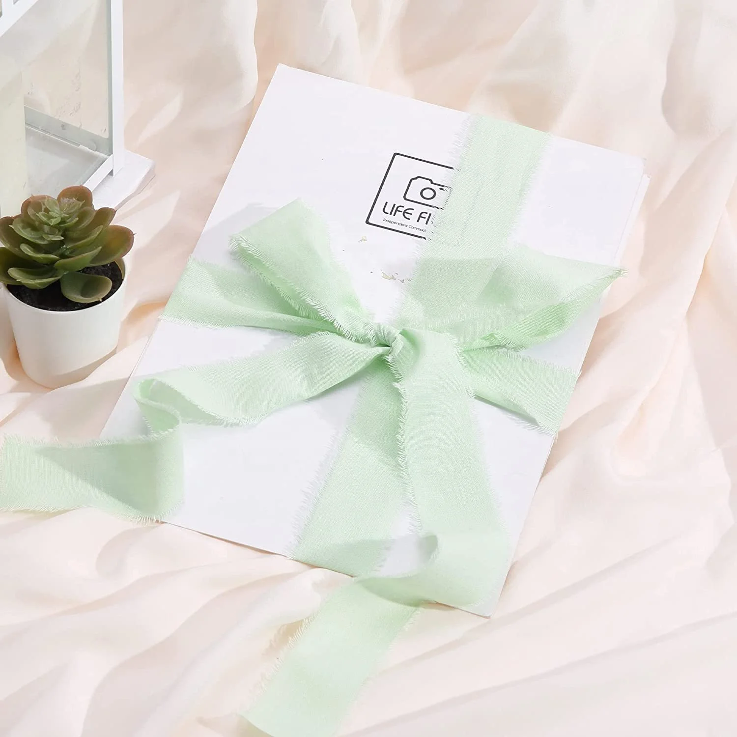 1 1/2' handmade rough edge frayed raw chiffon ribbon wholesale