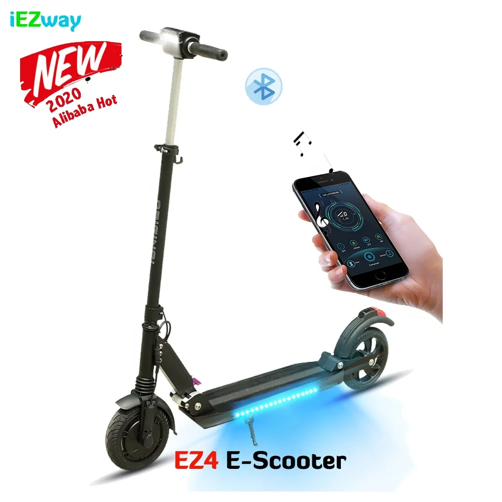 
2021 iEZway China electric scooter foldable smart two-wheels electric scooter smart electric skateboard with LCD Display 