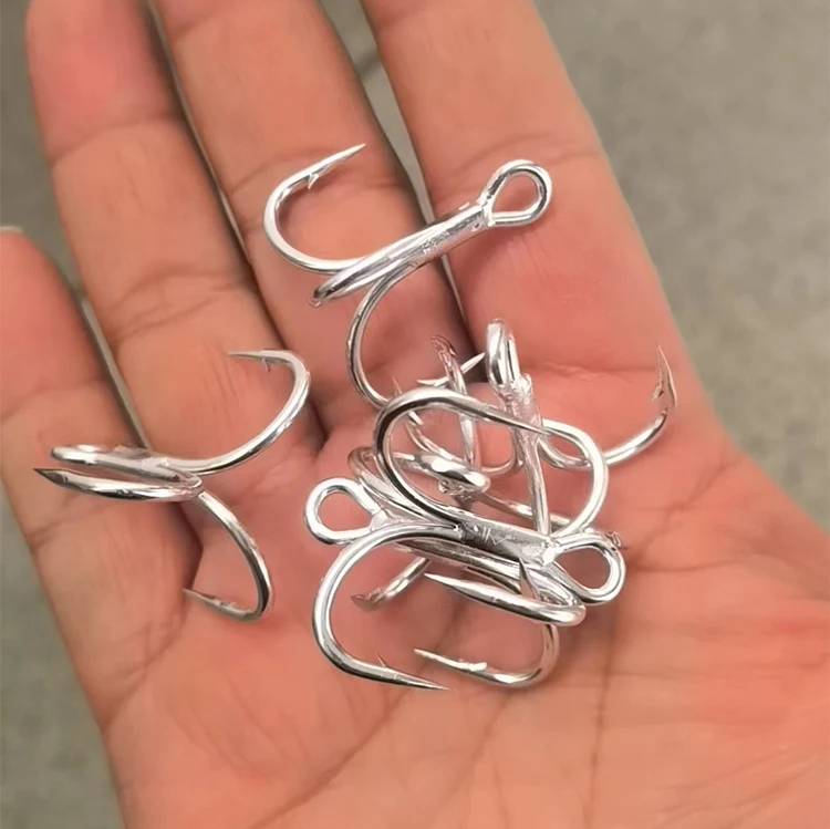 High Quality  4X Stinger Treble Hook Strong Sea Fishing Saltwater Triple Hook Big Game Tuna Wholesale Fish Hook