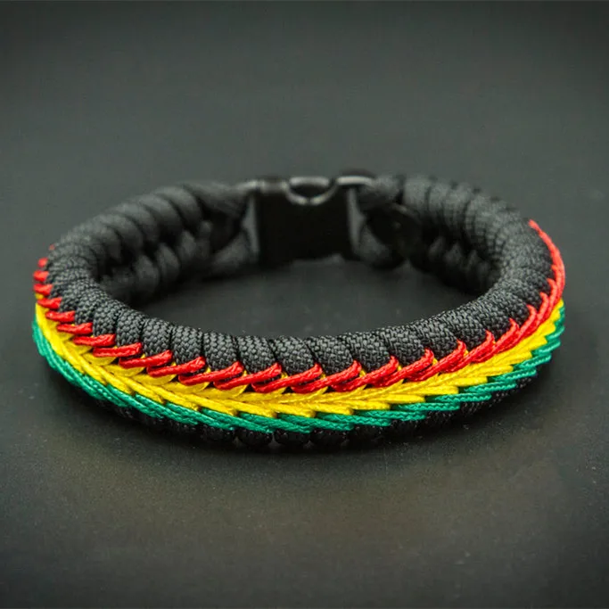 hot selling  paracord bracelet survival Luminous bracelet Wrist Band Handmade couple bracelet