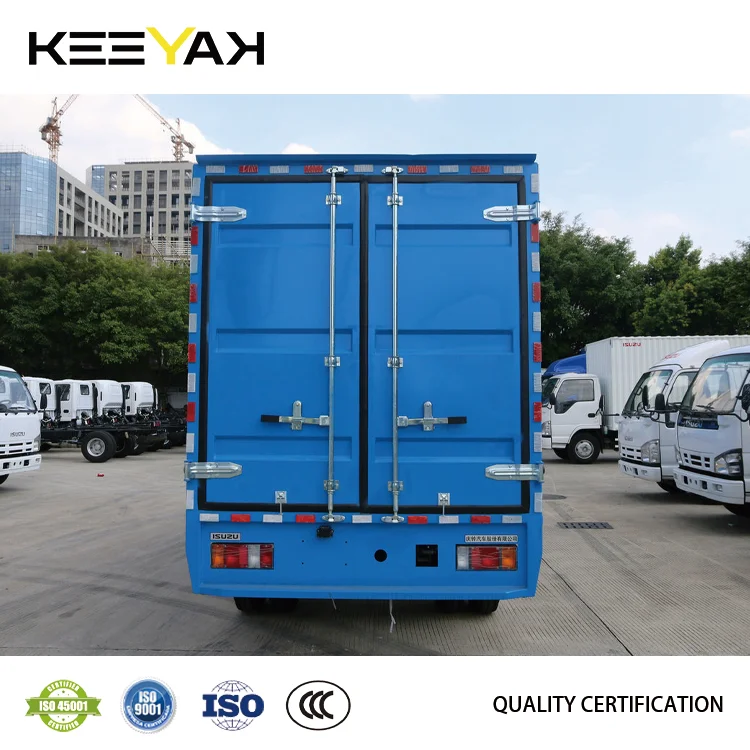 Brand New ISUZU 4*2 Van Small Truck 3-5T Load Capacity Mini Van Cargo Trucks for Sale