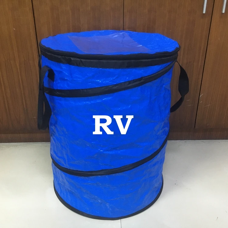 2022 New Waste Large Clear Storage Bins Foldable Caninate Kitchen Trash Can Outdoor Trash Can For Car