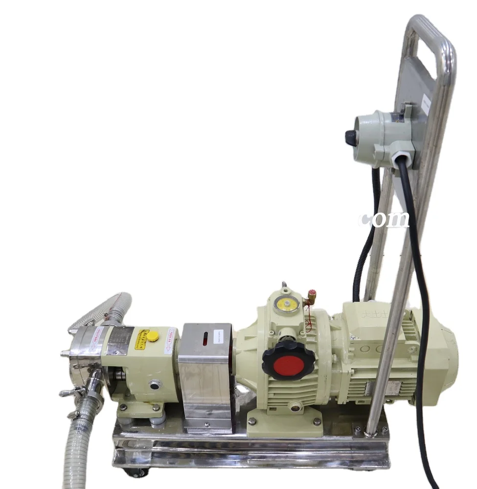 YETO stainless steel sanitary rotary lobe pump rotor vane pump for high viscosity cosmetic cream lotion