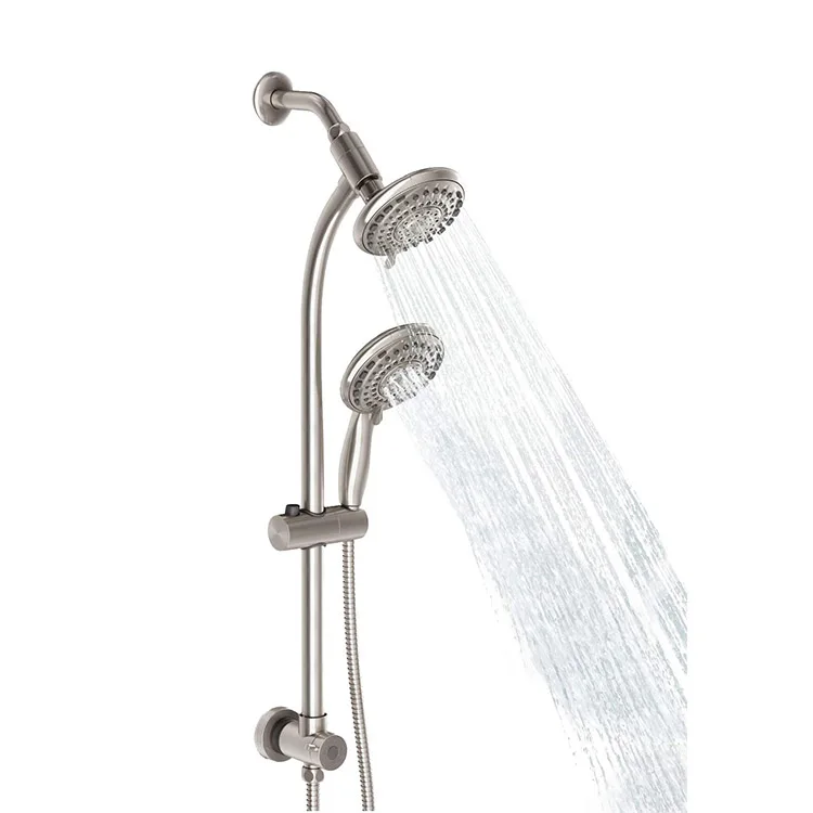 Wall Mounted Stainless Steel Slide bar set With Hand Shower & Hose