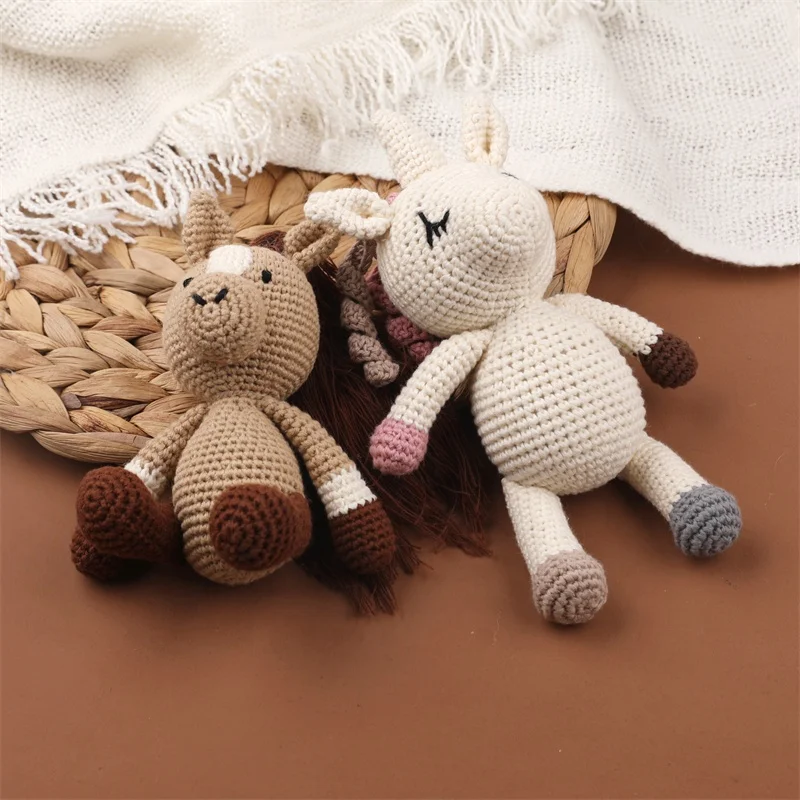 Hand Made Diy Amigurumi Plush Custom Doll Stuffed Bear Rabbit Baby Crochet Animal Knit Toy