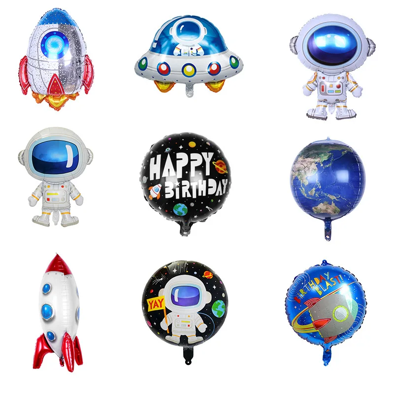 Wholesale newly designed 18-inch round foil birthday party balloon printed with 4D Earth balloon
