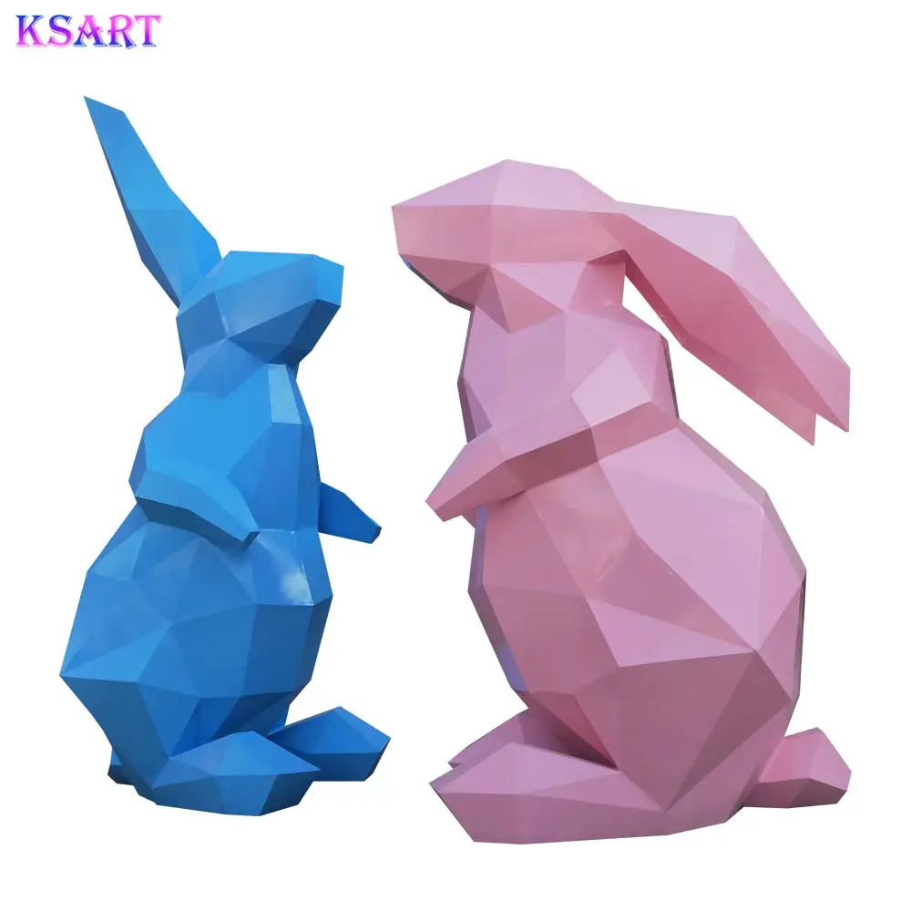 Creative fiberglass animal sculpture Stainless steel pigeon Acrylic crafts Large park square decoration customization