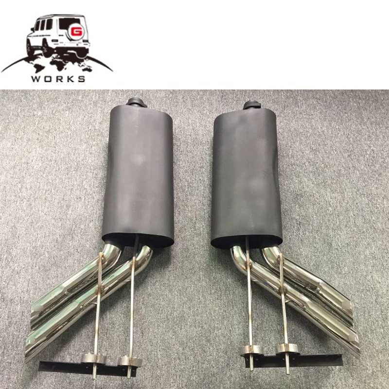 1990~2018 Year G Class W463 G63 G65 B Style Car Exhaust Tips Electroplating -chrome W463 G63 G65 G500 4 Tips Exhaust System
