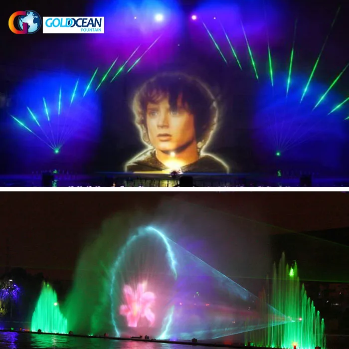 FREE DESIGN Chinese Manufacturer Exterior Water Screen Movie Laser Projector Show
