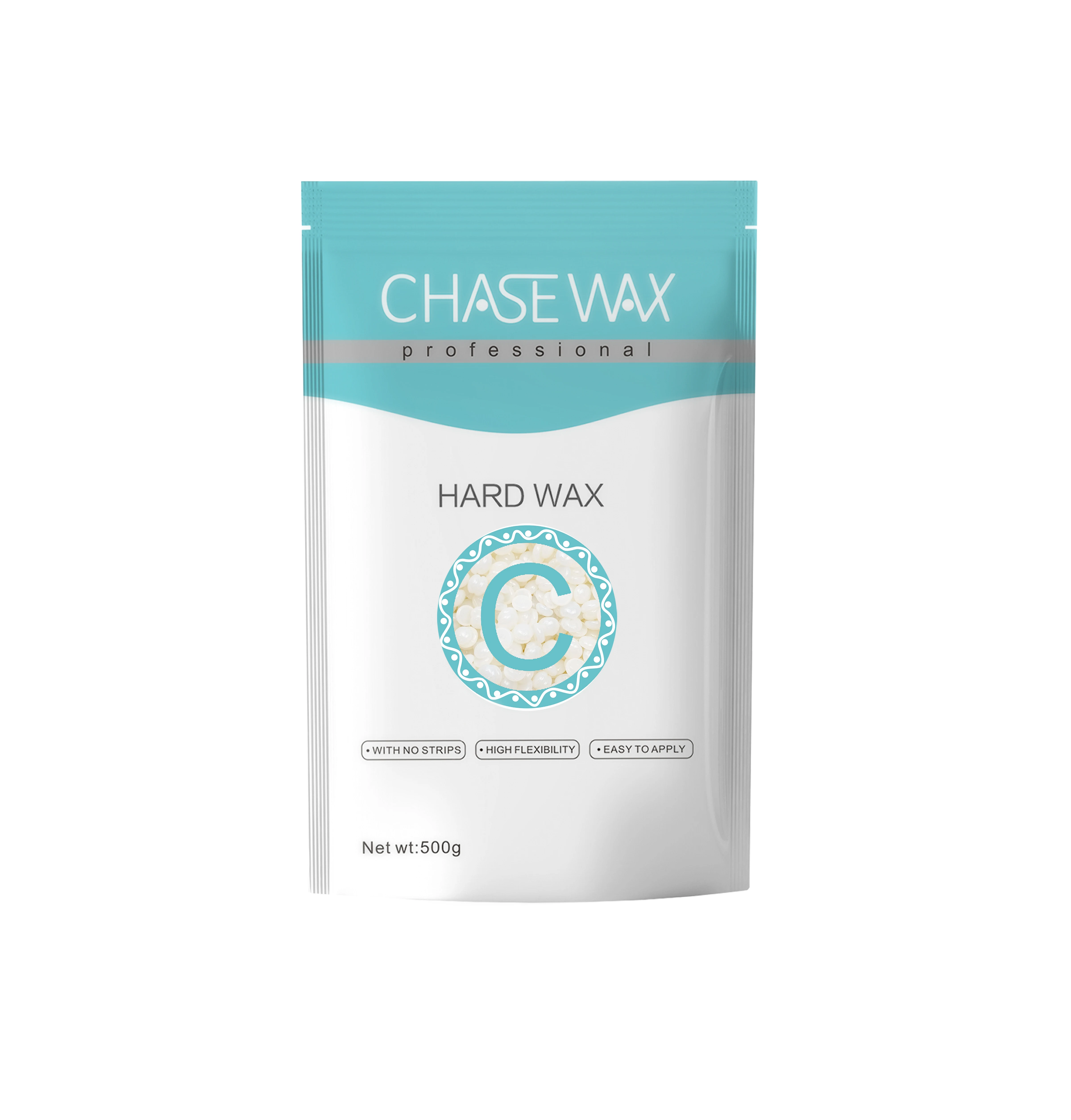 Chase Wax 500g Clear Rosin Free Hair Removal Hard Wax Beads  For Full Body Waxing