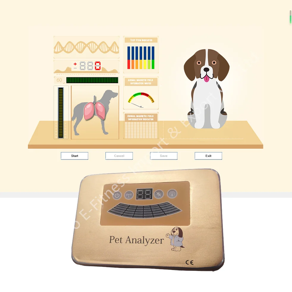 Factory latest  Software Pet Quantum Resonance Magnetic Analyzer For Dogs Cats Animals Body Health Scanner Machine