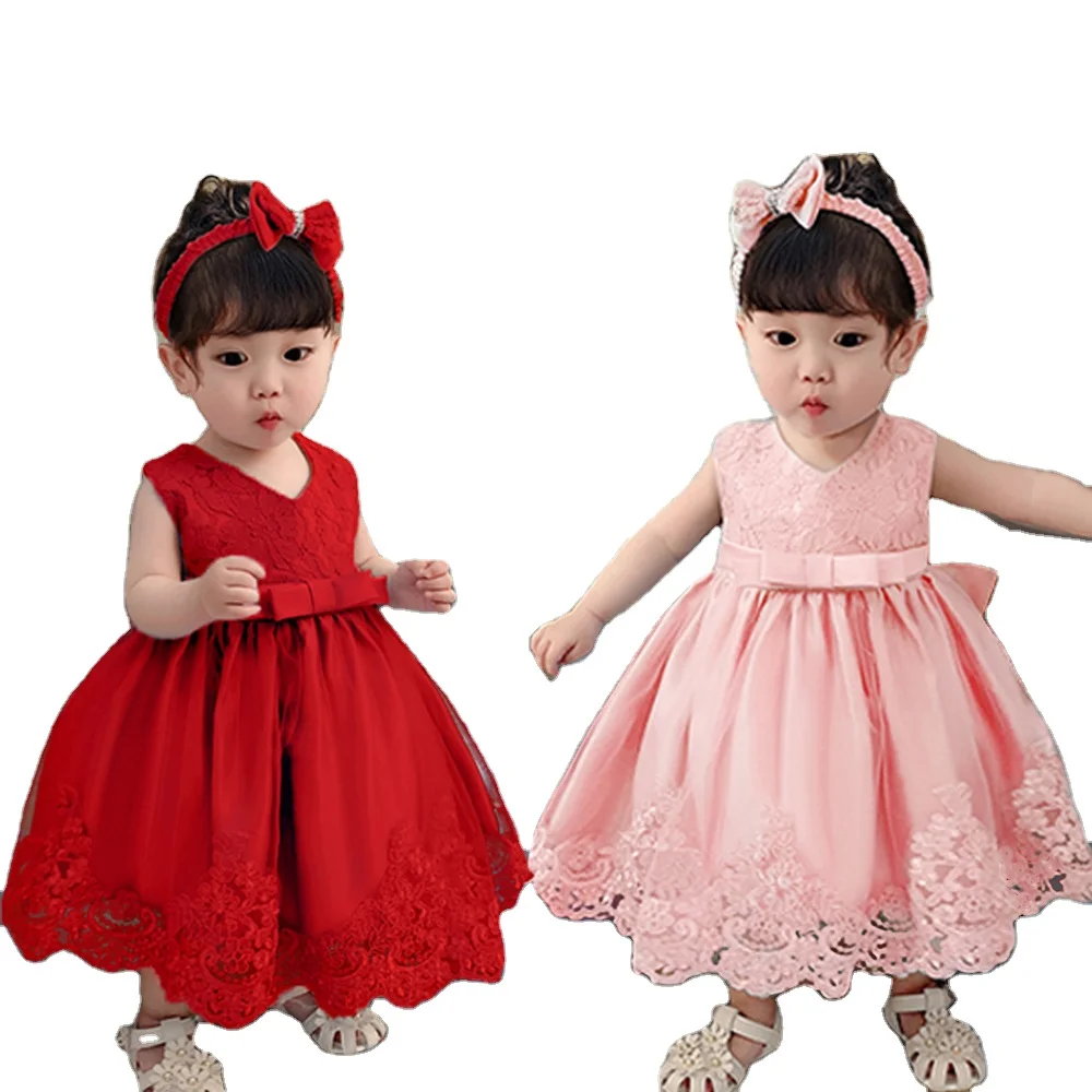 0-5 years Dress for Baby Girl Princess Party Dresses Kids Christening Infant Birthday Dress Newborn Baby Clothes