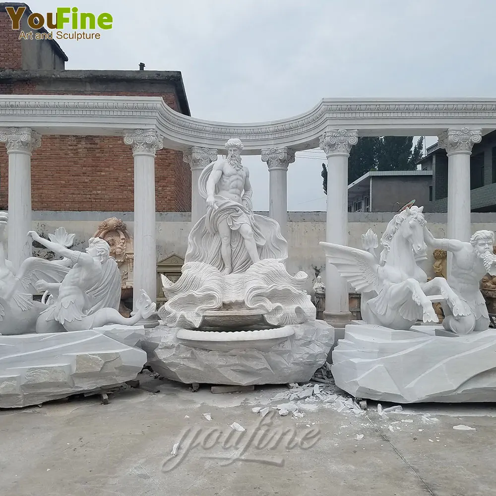 High quality large trevi fountain marble for garden
