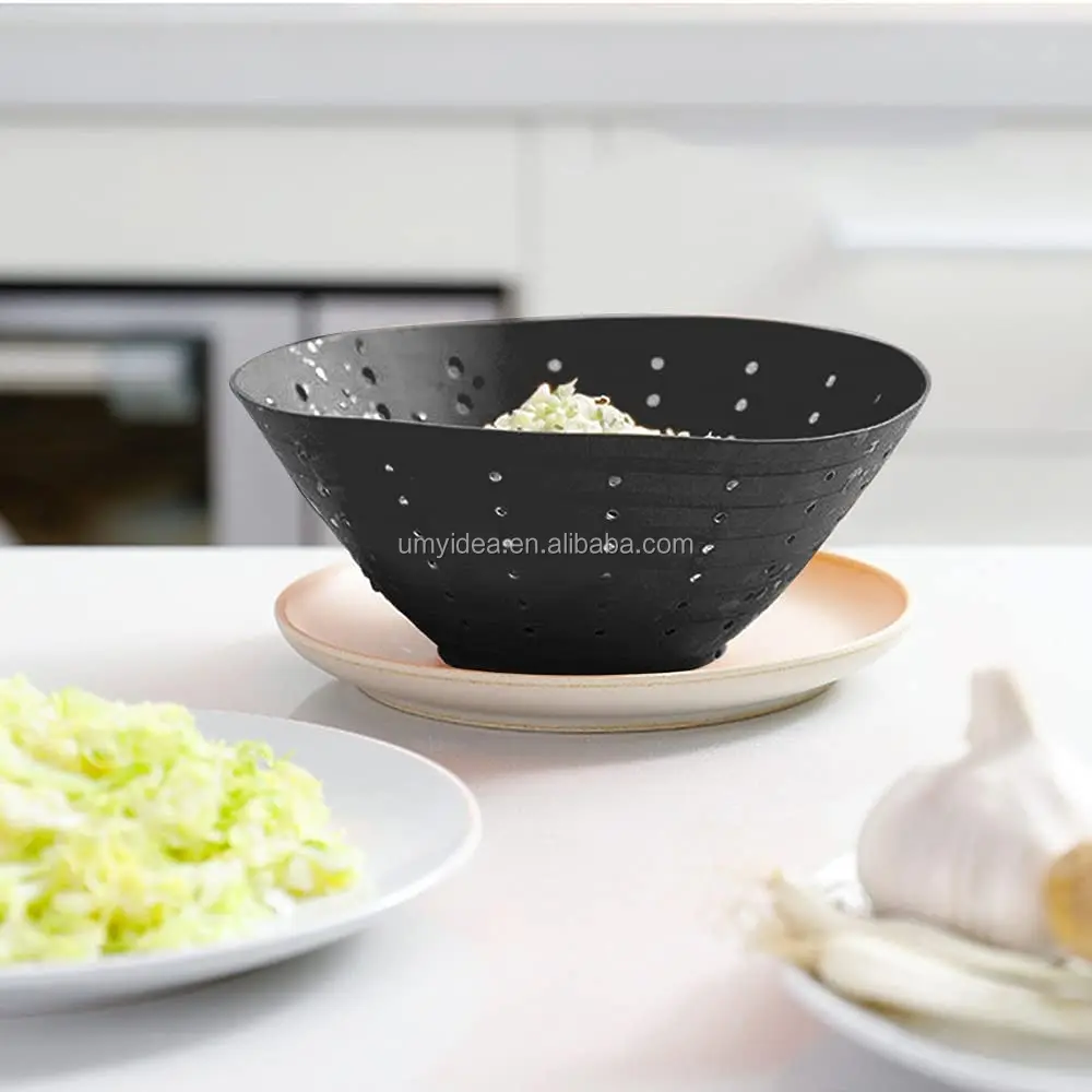 2022 SQUEEZABLE Silicone Food Strainer Collapsible Colander,Portable Veggies Fruits Drainer Steam Basket Pasta Sieve Travel